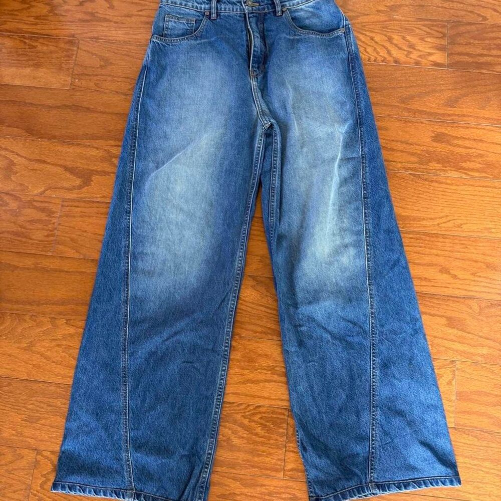 Unbranded Men's Blue and Navy Jeans